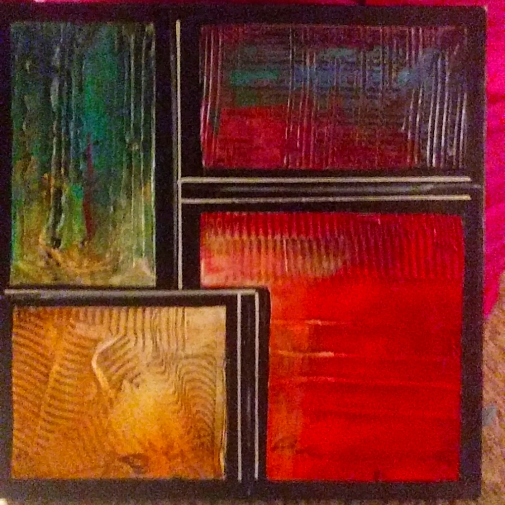 "Stained Glass 3" authentic painting